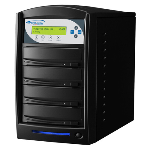 1-3 Network DVD CD Disc Duplicator Copier USB 3.0 + 320GB HDD SHARKNET-3T-DVD-BK - Afbeelding 3 van 4