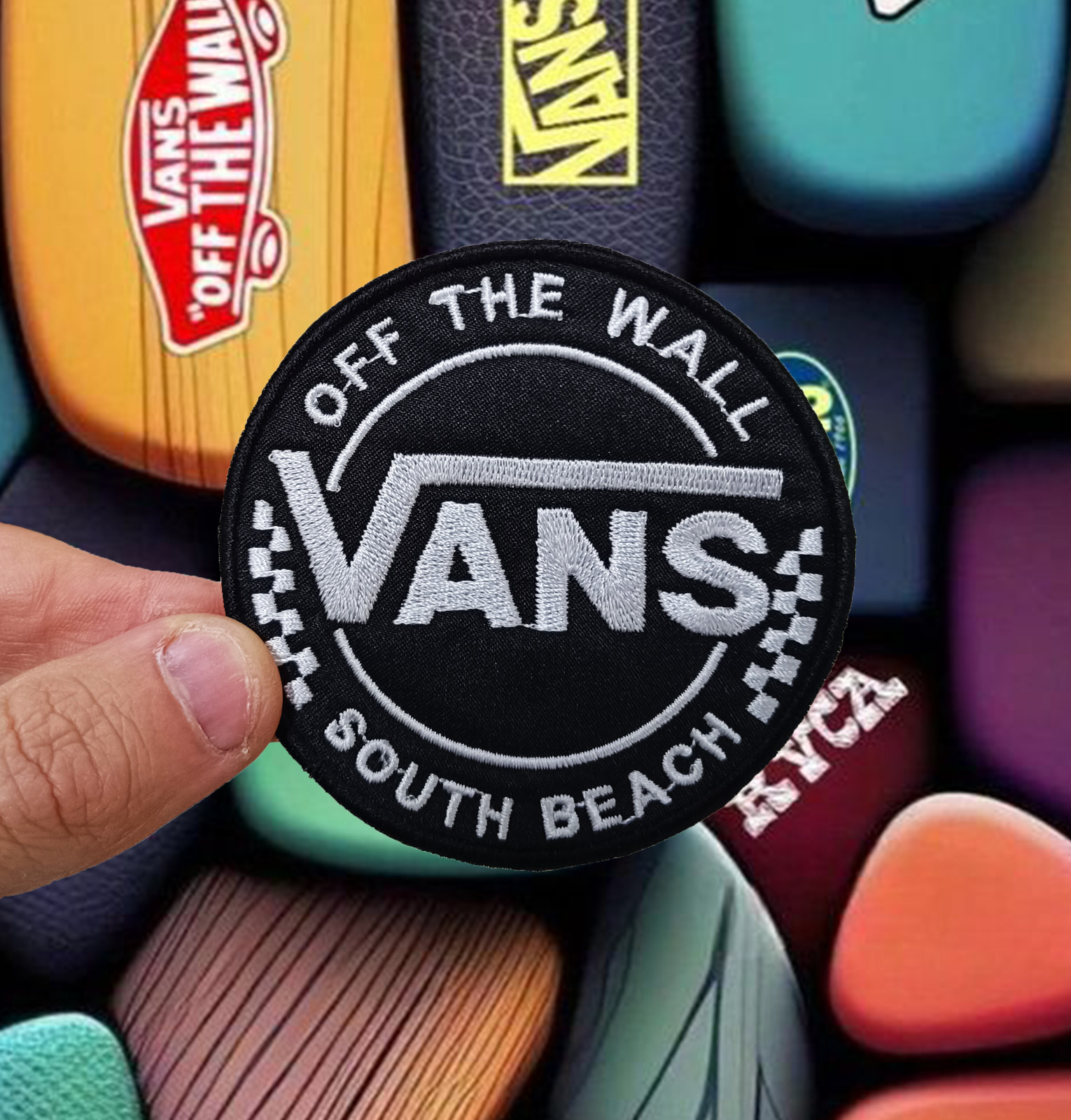 Patch ricamata Vans embroidery toppa abbigliamento