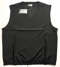 Cutter & Buck Golf Vest CB WindTec Men 1XB Black Big and Tall Zip Pockets