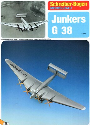 Junkers G 38 Schreiber Bogen 1:100