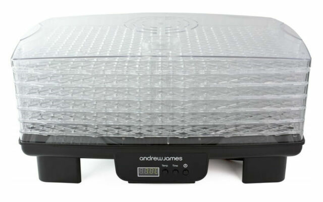 Reviews Andrew James 6 Tray Digital Food Dehydrator With 6 Trays Black Ebay