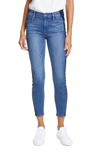 FRAME DENIM Le High Rise Crop Tuxedo 