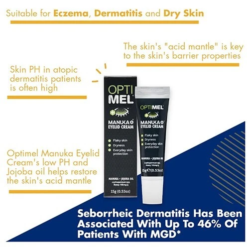 3x Optimel Manuka Eyelid Cream Flaky Skin Dryness 15g - Picture 5 of 5