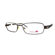 New Balance Eyeglasses Frames NB414A-4 Brown Rectangular Full Rim 53-17-135