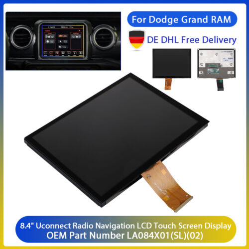 Para Jeep Dodge Grand RAM Uconnect Radio Navigatio 8.4" Pantalla táctil LCD - Imagen 1 de 8