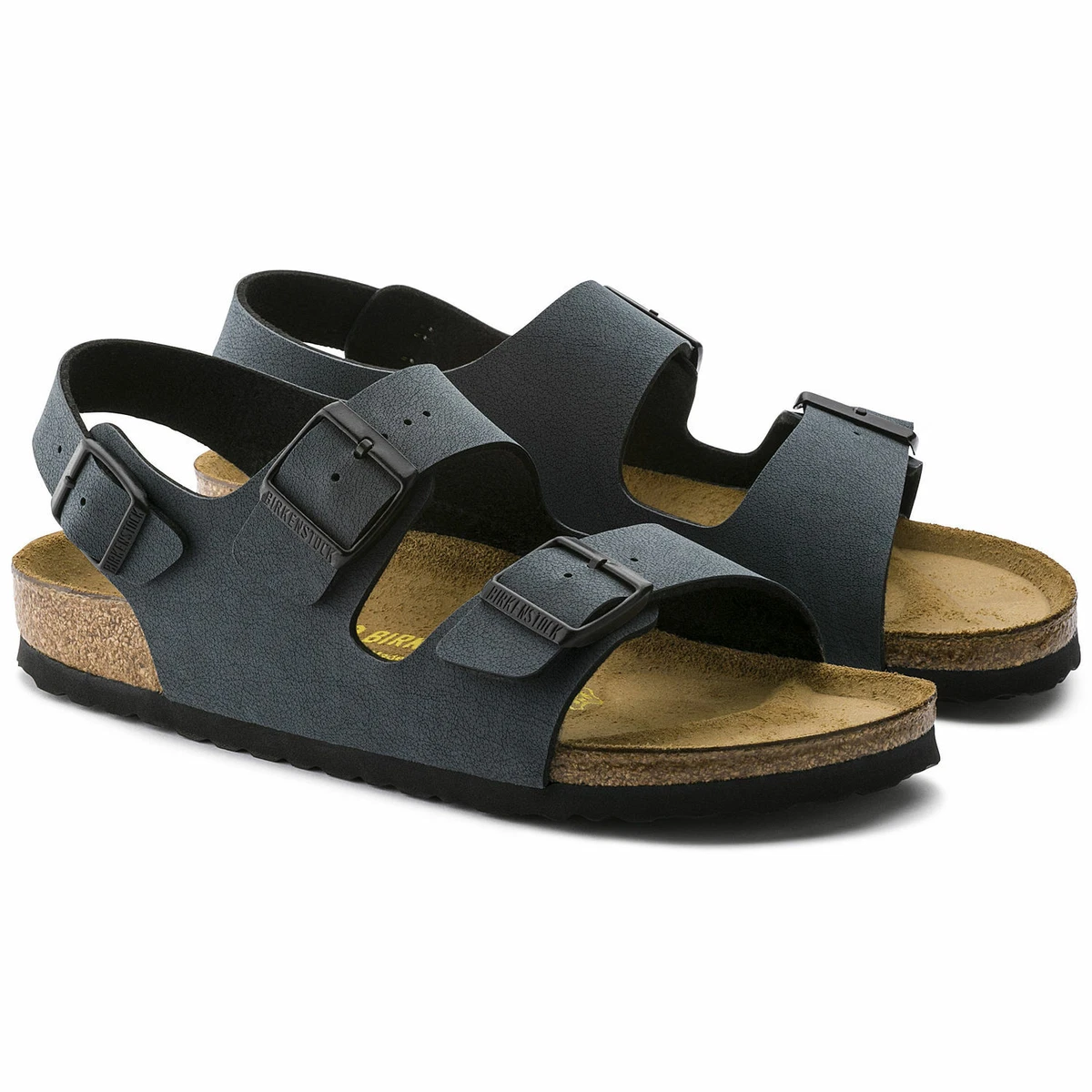 BIRKENSTOCK MILANO UNISEX TRIPLE BUCKLE BASALT eBay