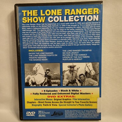 The Lone Ranger TV Show Collection. Vol. 1 & 2 DVDs Plus 6Ep TV