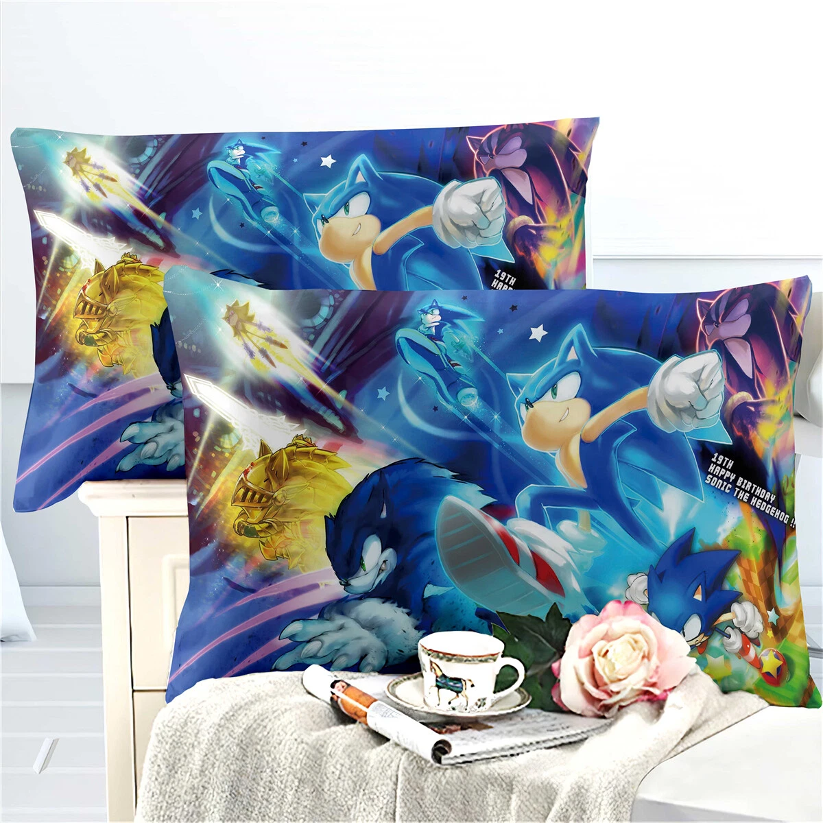 Sonic The Hedgehog Bedding Set, Gift for Friends