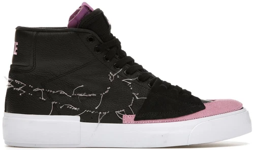 Nike Zoom Blazer Edge SB Mid Black Pink Rise
