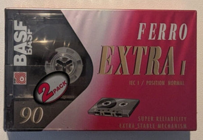 BASF Ferro Extra Type 1 IEC I 90 2x Audio Kassette Tape | Doppelpack | NEU