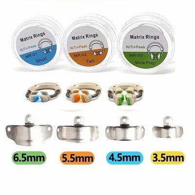Dental 3D Separator Matrix Bands Rings Matrices Clip Clamp Titanium Fit Garrison