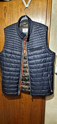 camel active Steppweste Herren blau Gr. 60 Stehkragen Reißverschluss Taschen - Bild 1 von 3