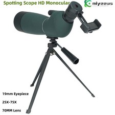 SVBONY SV28Plus 25X-75X 70MM Lens Spotting Scope HD Monocular 19mm Eyepiece