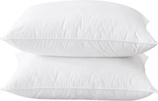 BHZ King Size Pillows Feather Down Set of 2 Hotel My King Pillows Bed Goose P...