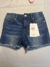 Girls Calvin Klein Denim Shorts Mid Rise Boyfriend Size 10 New With Tags