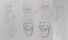 Voltron: Legendary Defender Animation Art 19 Drawings (Shiro Pidge)