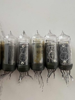 14 Piece In-14 Nixie Tube made in USSR Gasotron, Used But Tested 1970