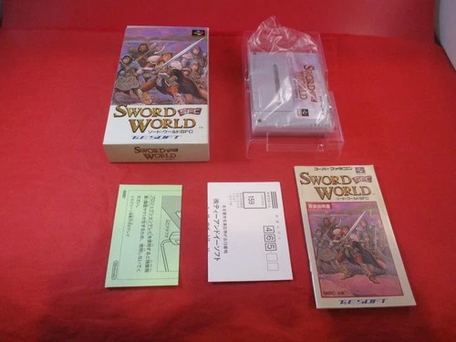 Sword World (Nintendo Super Famicom) COMPLETE w/ Box manual game
