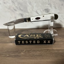 Case XX SparXX Standard Jig White Synthetic Trapper Pocket Knife 6254 SS 60182