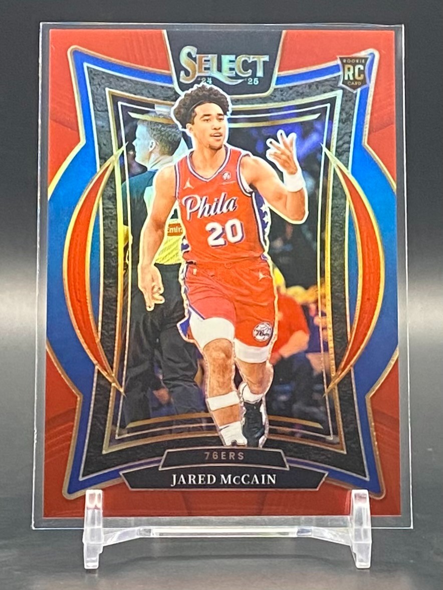 2024-25 Panini Select Jared McCain Rookie Red #/199 76ers Thunder 