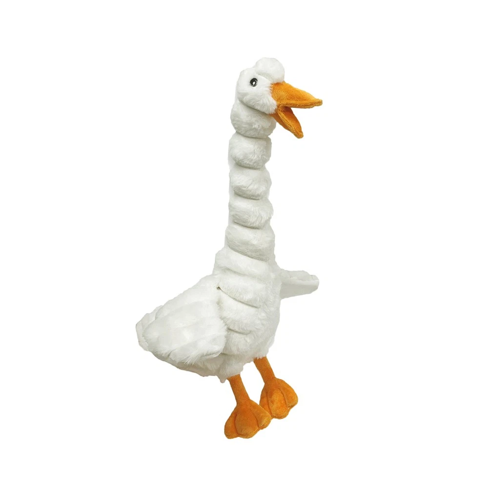 PetLou Farm Friends Duck Squeaky Plush Dog Toy, 16-in