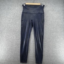 Spanx Leggings Women Size XL Blue Black Activewear