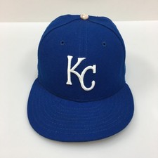 Kansas City Royals New Era Hat Cap 7 1/4 Mens Blue 59Fifty Fitted Baseball MLB