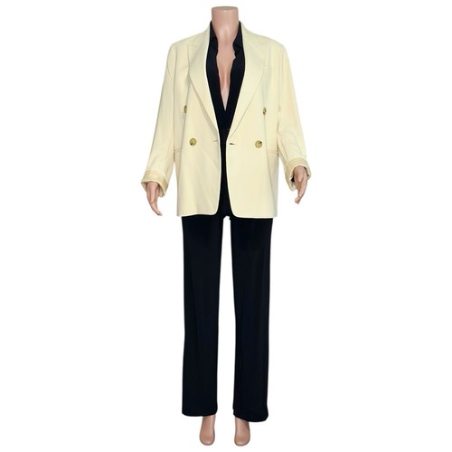 $650 NWT VINCE. Crepe Double Breasted Blazer, Birch, 6 (US) - Picture 2 of 8