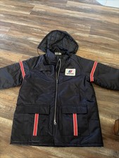 Vintage United Airlines Jacket Unitog Size 48 Work Wear Coat With Hood Blue