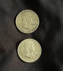 1954 (S) Ben Franklin Half Dollar and 1963 (D) Both Circulated/ Sold Together