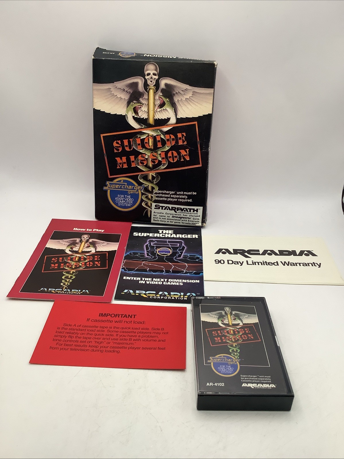 Atari 2600 game SUICIDE MISSION on cassette