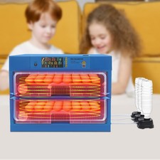 Automatic 128 Eggs Incubator W/ Auto Egg Turner Humidity Control Egg Hatcher