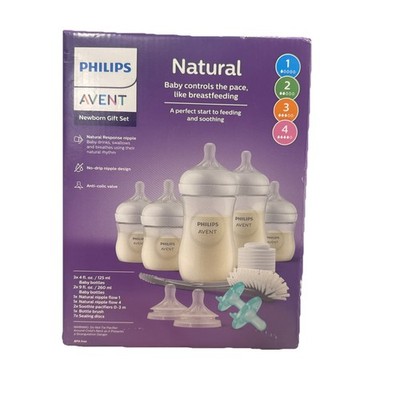 Philips Avent Natural Bottle Newborn Gift Set with Natural Response Nipples