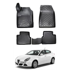 Floor Mats Liner For Alfa Romeo Giulietta 2010-2026 Tpe All Weather Floor Mats Liner For Alfa Romeo Giulietta 2010-2026 Tpe All Weather