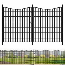 15 Panels Garden Fence Animal Barrier, 33 in H X 36 ft L Dog Fence Outdoor ...