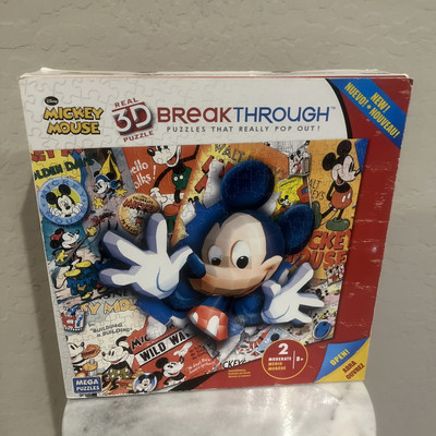 Mega Puzzles Breakthrough 3D Puzzle Disney Classic Mickey Mouse (50674) Sealed