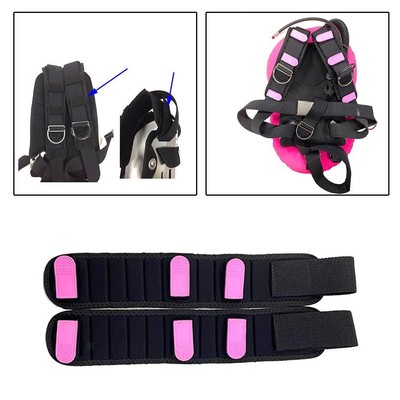 1 paar Neopren Schulter Gurt Pad Quick Release Haken & Loop Kissen für