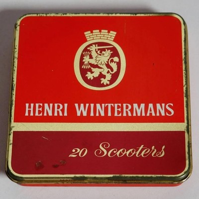 Henri Wintermans Blechdose Vintage Zigarrendose 20 Scooters Holland Sammlerstück