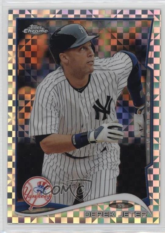 2014 Topps Chrome X-Fractor Derek Jeter #56 HOF k4s