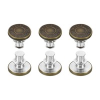 17Mm 6Pack Jeans Knopf Einstellbar FüR Jeans Hosenbund Bronze