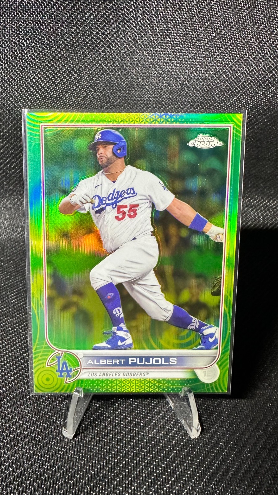 2022 Topps Chrome - Albert Pujols #84 Green Wave Refractor /99