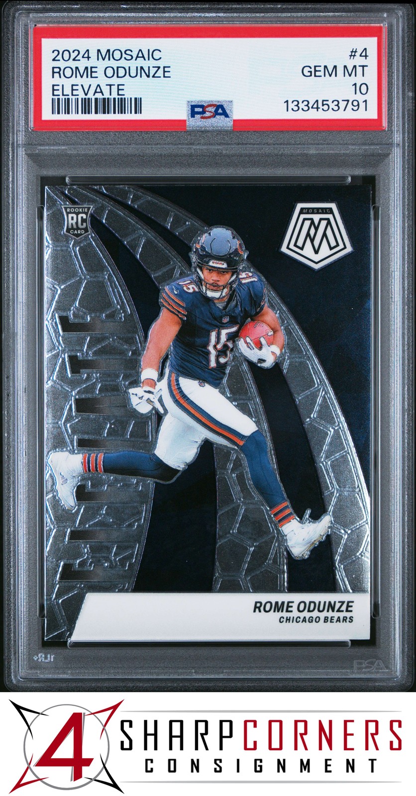 Rome Odunze Panini Mosaic Elevate #4 Base