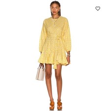 RHODE Ella Dress Yellow XS