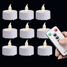 12pack Remote Control LED Tea Lights Battery Operated Flameless Candles