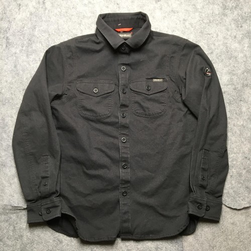 Eddie Bauer Mountain Ops Capacitor Flex Shirt Jacket Mens Small Gray Workwear