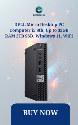 DELL Micro Desktop PC Computer i5 8th, Up to 32GB RAM 2TB SSD, Windows 11, WiFi