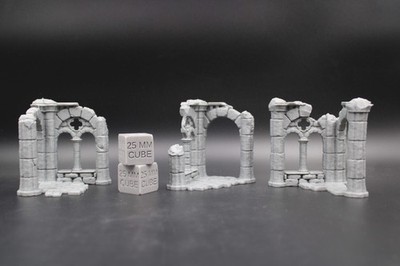 Tabletop Terrain Fantasy Corner Wall Scatter Set Ruin Dnd RPG wargame skirmish