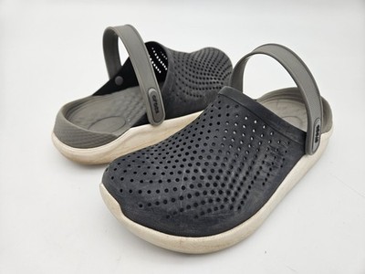 Crocs Lite Ride Clog suberbly cushioned in Black/Gray Men 8/Women 10