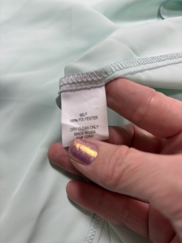 Amanda Uprichard Topanga Trägerloses Maxikleid Blau Seafoam Medium Schlitz Gefüttert - Bild 6 von 11