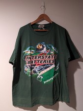 Vintage 2000 NASCAR Interstate Batteries Bobby Labonte Green X-Large T-Shirt